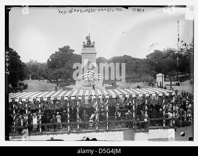 Enthüllung des MAINE Denkmal (LOC) Stockfoto