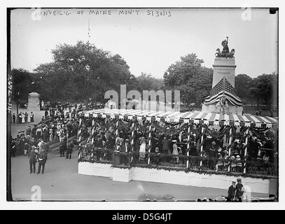 Enthüllung des MAINE Denkmal (LOC) Stockfoto