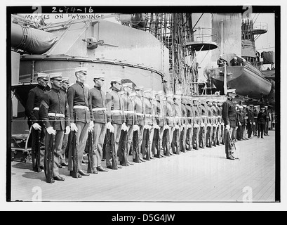 Marines auf WYOMING (LOC) Stockfoto