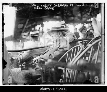 [James S. Sherman, Wm. Taft Vice President - erster Vizepräsident, werfen Sie einen Ball in einem Spiel (Baseball)] (LOC) Stockfoto