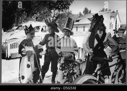 Radfahrer in Parade auf dem Fourth Of July in Vale, Oregon (LOC) Stockfoto