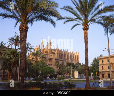 Kathedrale von Palma, Palma De Mallorca, Palma Stadt, Mallorca (Mallorca), Balearen, Spanien Stockfoto