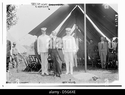 Brig Gen Liggett, Sek. des Krieges - Garnison, Gen Holz (LOC) Stockfoto