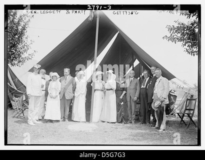 Gen Leggett [d. h. Liggett] & Partei - Gettysburg (LOC) Stockfoto