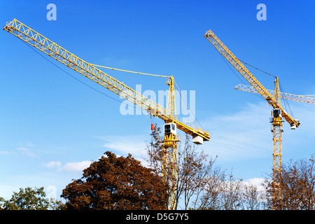 Gebäude-Baumaschinen Stockfoto