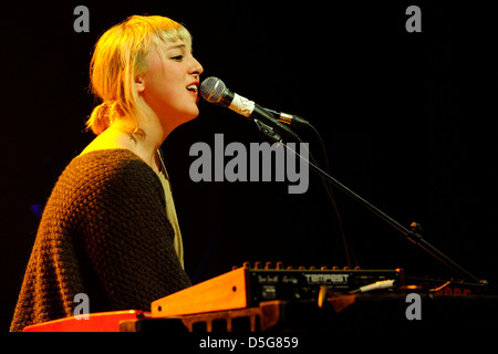 Kanadischer Sänger Lowell führt in The Danforth Music Hall während der 2013 Canadian Music Week am 23. März 2013. (DCP/GMP/N8N) Stockfoto