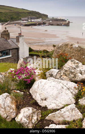 Isle Of Man, Port Erin, direkt am Meer Stockfoto