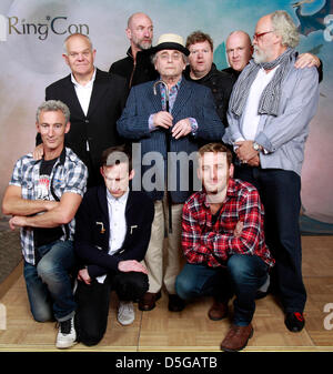 "Der Hobbit" Schauspieler Jed Brophy, Mark Hadlow, Adam Brown, Graham McTavish, Sylvester McCoy, Stephen Hunter, Dean O'Gorman, Peter Hambleton und John Callen Teilnahme an der "dort und zurück wieder - The Hobbit Convention" statt von Mach 30 - 1. April 2013 im Maritim Hotel Bonn, Deutschland. 30. März 2013 Stockfoto