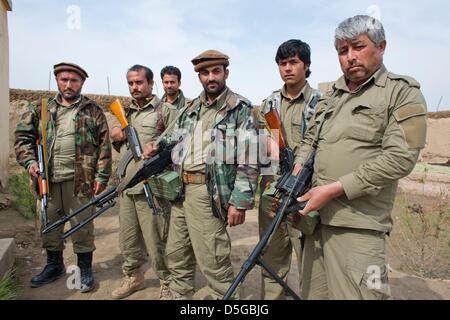 Afghanische Polizei in Kunduz Stockfoto
