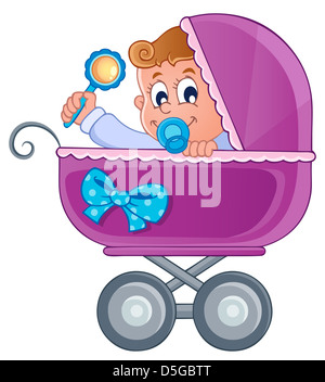 Kinderwagen Thema Bild 3 - Bild-Darstellung. Stockfoto