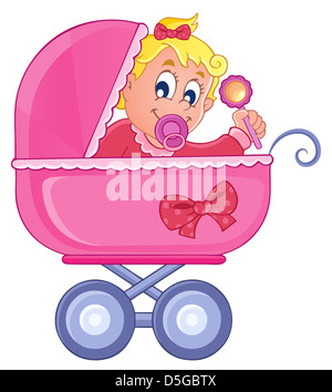 Kinderwagen Thema Bild 4 - Bild-Darstellung. Stockfoto