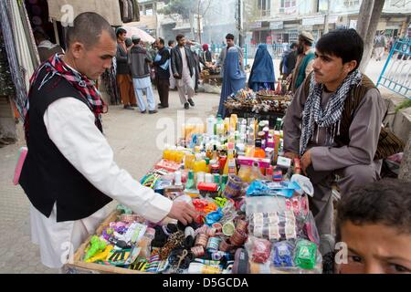 Markt in der Innenstadt von Kunduz, Afghanistan Stockfoto