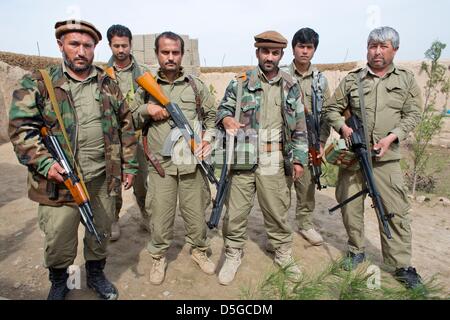 Afghanische Polizei in Kunduz Stockfoto