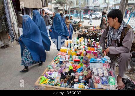 Markt in der Innenstadt von Kunduz, Afghanistan Stockfoto