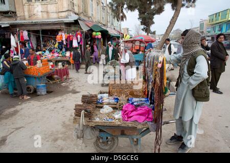 Markt in der Innenstadt von Kunduz, Afghanistan Stockfoto