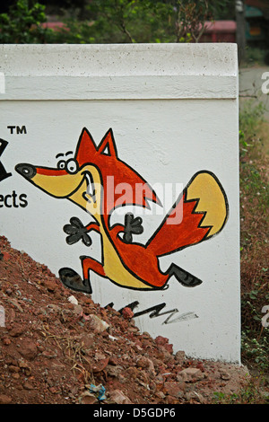 Abbildung des Fuchses Stockfoto
