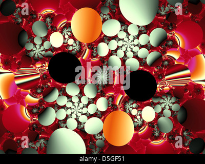 Abstrakte Kreise Fractal Design Stockfoto