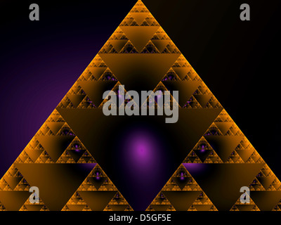 Sierpinski Dreieck Fractal Design Stockfoto