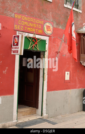 Kommunistische Partei Büro in Venedig, Italien. Stockfoto