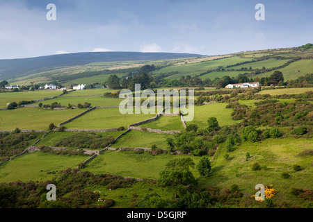 Isle Of Man, Laxey, Agneash Dorf von Snaefell Mountain Railway Stockfoto