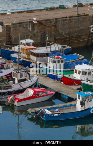 Portnockie Hafen, Buchan Stockfoto