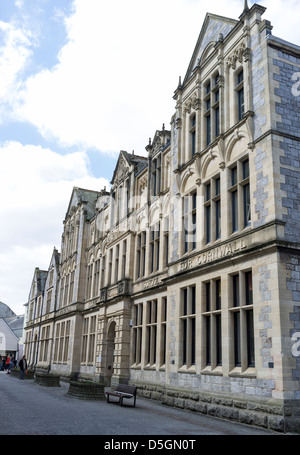 Freie Bibliothek & Cornwall zentralen technischen Schulen, Truro Stockfoto