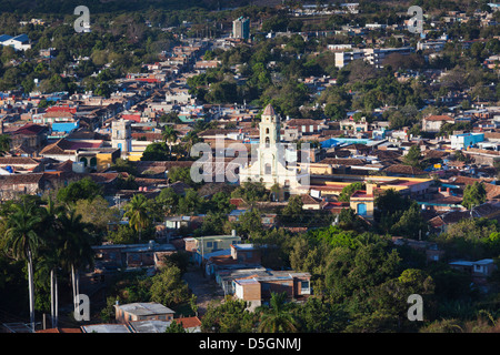 Kuba, Provinz Sancti Spiritus, Trinidad, Blick auf die erhöhten Stadt vom Cerro De La Vigia Hill, morgen Stockfoto