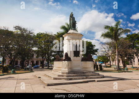 Kuba, Varadero, Colon, Parque De La Libertad Park, Christopher Columbus-statue Stockfoto