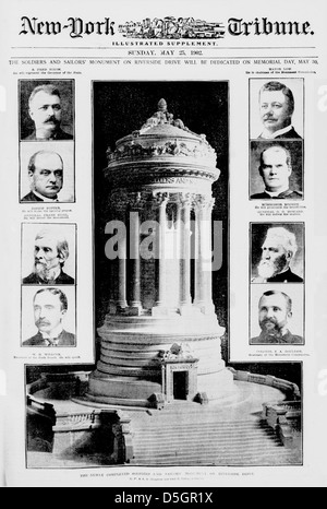 Die Soldiers and Sailors' Monument auf den Riverside Drive widmet am Memorial Day, Mai 30 (LOC) Stockfoto