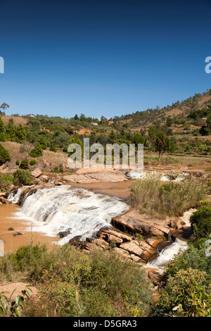 Madagaskar, Antanifotsy, Wasserfall Stockfoto