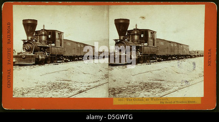 Die Goliah am Wadsworth, Big Bend des Truckee River (LOC) Stockfoto