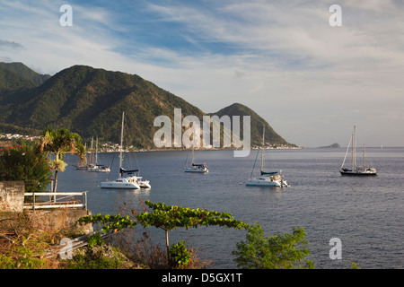 Roseau, Dominica Küstenblick Stockfoto