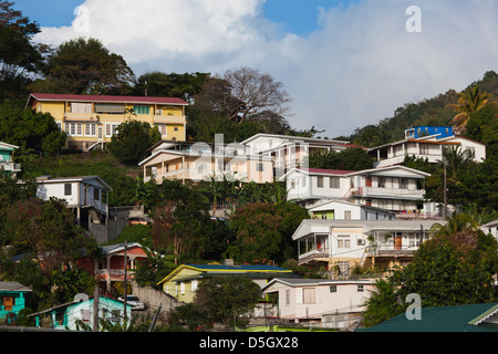Roseau, Dominica Küstenblick Stockfoto