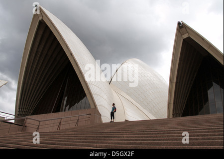 Oper von Sydney an einem grauen Tag Stockfoto