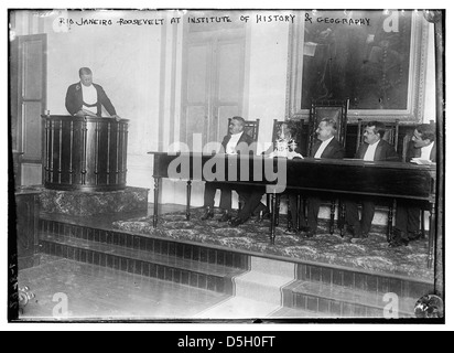 Rio Janeiro - Roosevelt am Institut für Geschichte & Geographie (LOC) Stockfoto