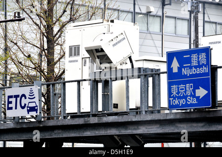 ETC Straßenkontrolle, Tokio, Japan Stockfoto