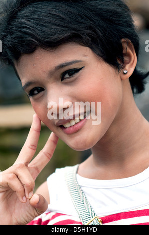 junge Ladyboy, Kuching, malaysia Stockfoto