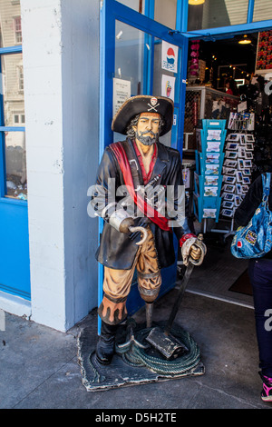 Ein Blick nach unten Monterey Kalifornien Cannery Row bekannt geworden durch John Steinbeck Stockfoto