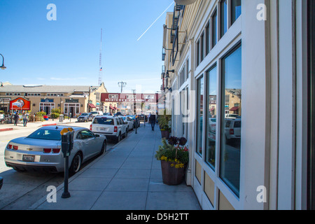 Ein Blick nach unten Monterey Kalifornien Cannery Row bekannt geworden durch John Steinbeck Stockfoto