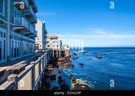 Ein Blick nach unten Monterey Kalifornien Cannery Row in 2012 Stockfoto