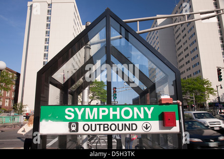 Bahnhof Symphony Concert Hall, Boston, Ma., New England, USA Stockfoto