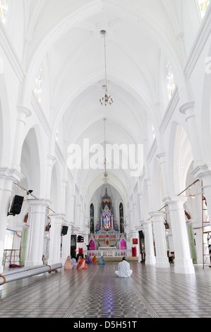 Im Inneren unserer lieben Frau von Lösegeld Kirche in Kanyakumari Süd-Indien Stockfoto