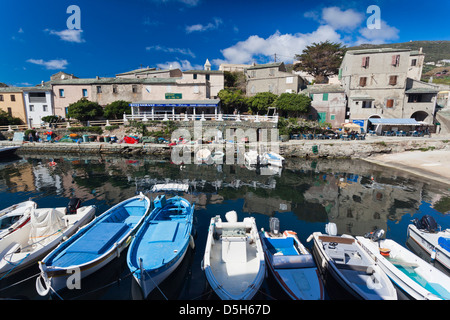 Frankreich, Korsika, Le Cap Corse, Centuri, port anzeigen Stockfoto