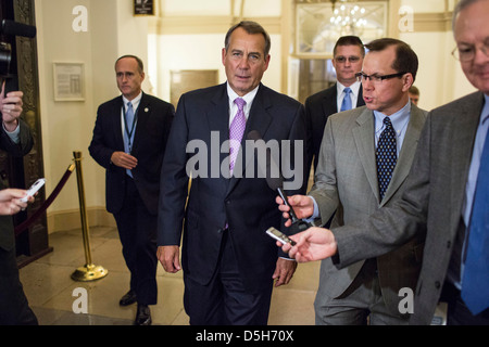 Sprecher des Hauses John Boehner (R -OH) kommt bei US-Kapitol in Washington Stockfoto