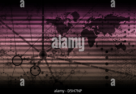 Internet-Web-Technologie als gemeinsam genutzte Datendienste Stockfoto