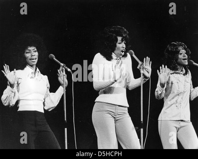 DIE drei Grad uns Vokal-Trio über 1975 Stockfoto