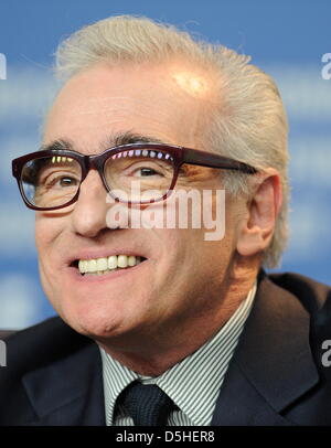 US-Regisseur Martin Scorsese besucht die Pressekonferenz von dem Film "Shutter Island" bei der 60. Internationalen Filmfestspiele Berlinale in Berlin, Deutschland, am Samstag, 13. Februar 2010. Das Festival dauert bis 21 Februar 2010. Foto: Marcus Brandt Dpa/lbn Stockfoto