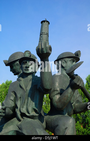 Gedenkstätte der Toten Kohle-Bergmänner, Forbach, Moselle, Lothringen, Frankreich Stockfoto