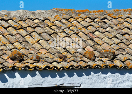 Ziegeldach in Sizilien, Italien. Stockfoto