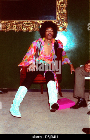 JIMI HENDRIX (1942-1970) U.S. Rockmusiker etwa 1968. Foto Jeffrey Mayer Stockfoto